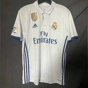 Men’s Authentic Adidas Real Madrid 2016/17  Home Jersey Size M #12 Marcelo BNWOT